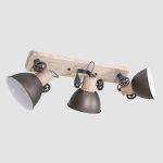 Spot Gearwood | 3 lichts | Antraciet, Zwart, Grijs, Bruin
