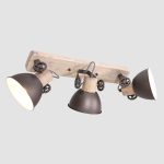 Spot Gearwood | 3 lichts | Antraciet, Zwart, Grijs, Bruin