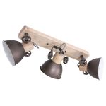 Spot Gearwood | 3 lichts | Antraciet, Zwart, Grijs, Bruin