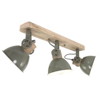 Spot Gearwood | 3 lichts | Groen, Bruin