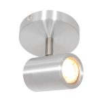 Spot Upround LED | 1 lichts | Zilver, Grijs