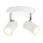 Spot Upround LED | 2 lichts | Zilver, Grijs, Wit