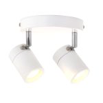 Spot Upround LED | 2 lichts | Zilver, Grijs, Wit
