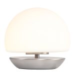 Tafellamp Ancilla | 1 lichts | Zilver, Grijs, Wit