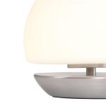 Tafellamp Ancilla | 1 lichts | Zilver, Grijs, Wit