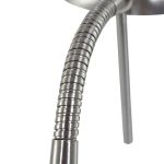 Tafellamp Biron | 1 lichts | Zilver, Grijs, Wit