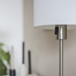 Tafellamp Noor | 1 lichts | Zilver, Grijs, Wit