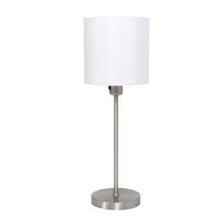 Tafellamp Noor | 1 lichts | Zilver, Grijs, Wit