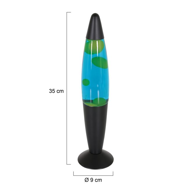 Tafellamp Volcan | 1 lichts | Blauw, Geel, Zwart