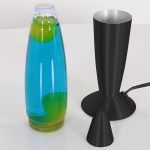 Tafellamp Volcan | 1 lichts | Blauw, Geel, Zwart