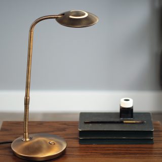 Tafellamp Zenith LED | 1 lichts | Brons, Bruin, Wit