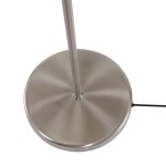 Vloerlamp Bella | 1 lichts | Zilver, Grijs, Wit