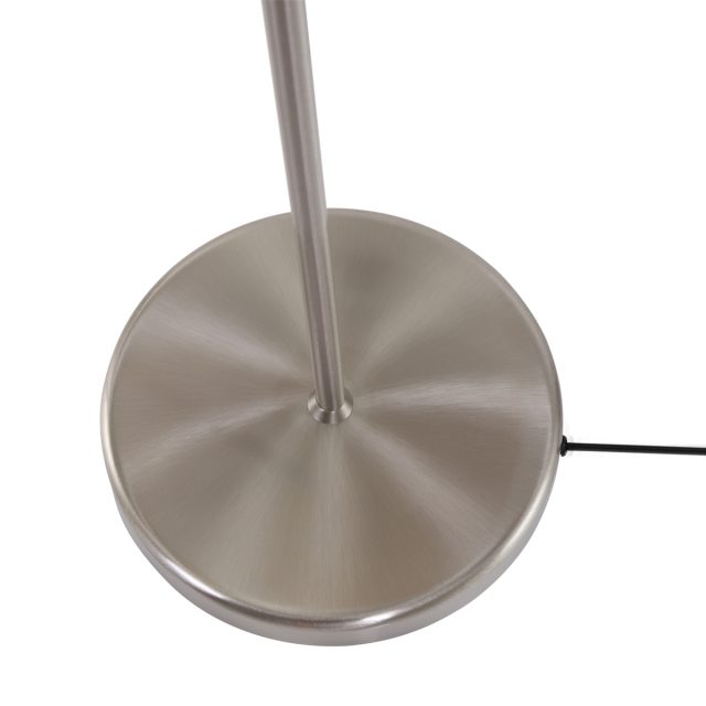 Vloerlamp Bella | 1 lichts | Zilver, Grijs, Wit