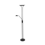 Vloerlamp Biron | 2 lichts | Zwart