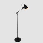 Vloerlamp Dolphin | 1 lichts | Zwart