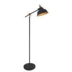 Vloerlamp Nové | 1 lichts | Goud, Zwart