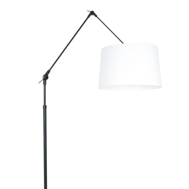 Vloerlamp Prestige Chic | 1 lichts | Wit, Zwart