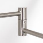 Vloerlamp Retina | 1 lichts | Zilver, Grijs, Transparant