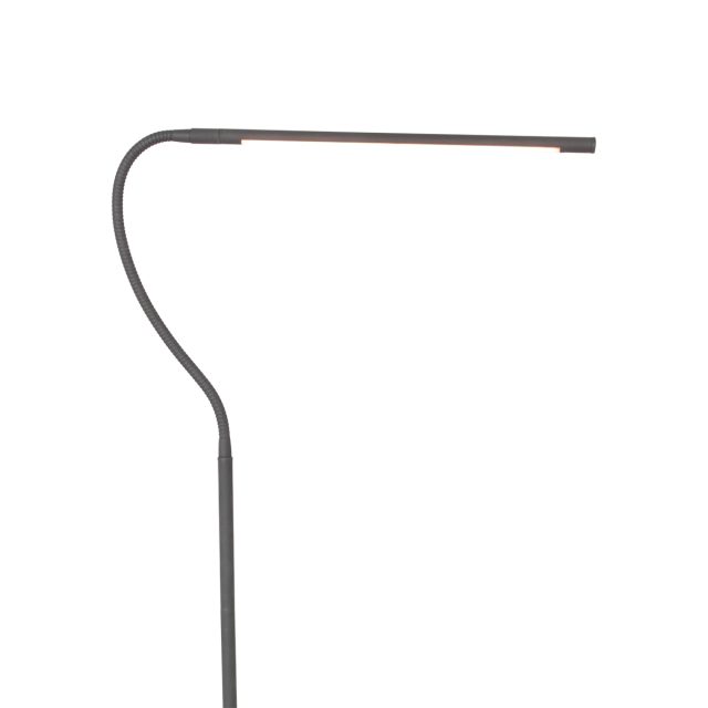 Vloerlamp Serpent | 1 lichts | Transparant, Zwart