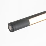 Vloerlamp Serpent | 1 lichts | Transparant, Zwart