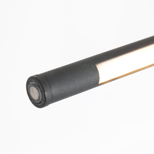 Vloerlamp Serpent | 1 lichts | Transparant, Zwart