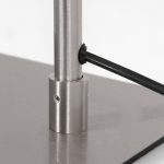 Vloerlamp Serpent | 1 lichts | Zilver, Grijs, Zwart