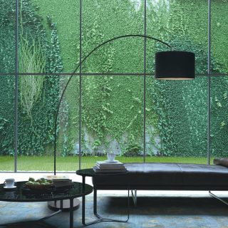 Vloerlamp Solva | 1 lichts | Wit, Zwart