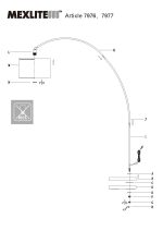 Vloerlamp Solva | 1 lichts | Wit, Zwart