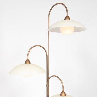 Vloerlamp Sovereign classic | 3 lichts | Brons, Bruin, Crème, Wit