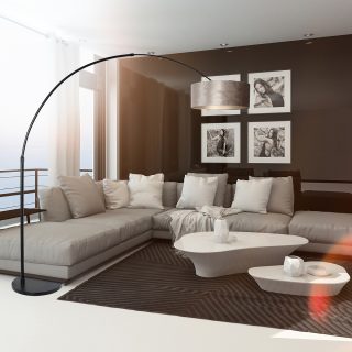 Vloerlamp Sparkled Light | 1 lichts | Goud, Zwart
