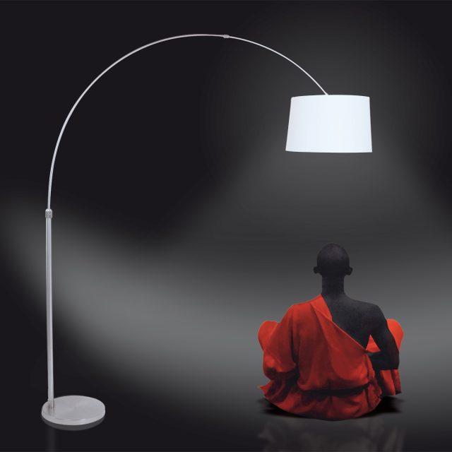 Vloerlamp Sparkled Light | 1 lichts | Transparant, Zwart