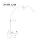 Vloerlamp Sparkled Light | 1 lichts | Wit