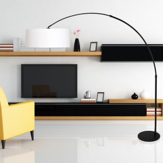Vloerlamp Sparkled Light | 1 lichts | Zilver, Grijs