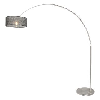 Vloerlamp Sparkled Light | 1 lichts | Zilver, Grijs