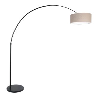 Vloerlamp Sparkled Light | 1 lichts | Zilver, Grijs, Transparant