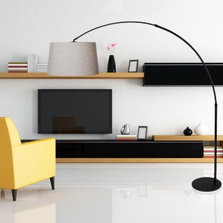 Vloerlamp Sparkled Light | 1 lichts | Zwart