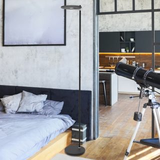 Vloerlamp Turound LED | 1 lichts | Zwart