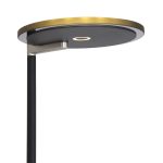 Vloerlamp Turound LED | 2 lichts | Grijs, Zwart