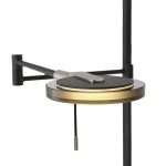 Vloerlamp Turound LED | 2 lichts | Grijs, Zwart