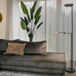 Vloerlamp Turound LED | 2 lichts | Grijs, Zwart