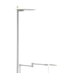 Vloerlamp Turound LED | 2 lichts | Zilver, Grijs, Transparant