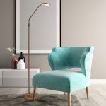 Vloerlamp Zenith LED | 1 lichts | Brons, Bruin, Wit