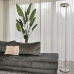 Vloerlamp Zenith LED | 1 lichts | Zilver, Grijs, Wit