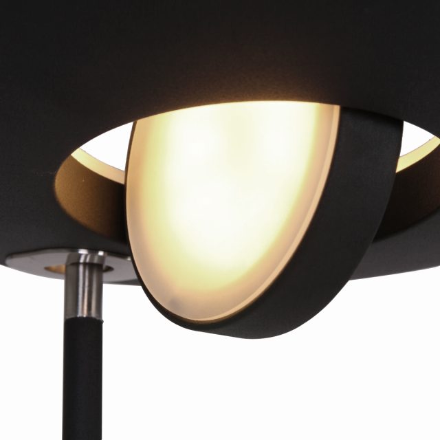 Vloerlamp Zenith LED | 2 lichts | Wit, Zwart
