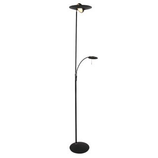Vloerlamp Zenith LED | 2 lichts | Wit, Zwart