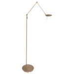 Vloerlamp Zodiac LED | 1 lichts | Brons, Bruin, Wit