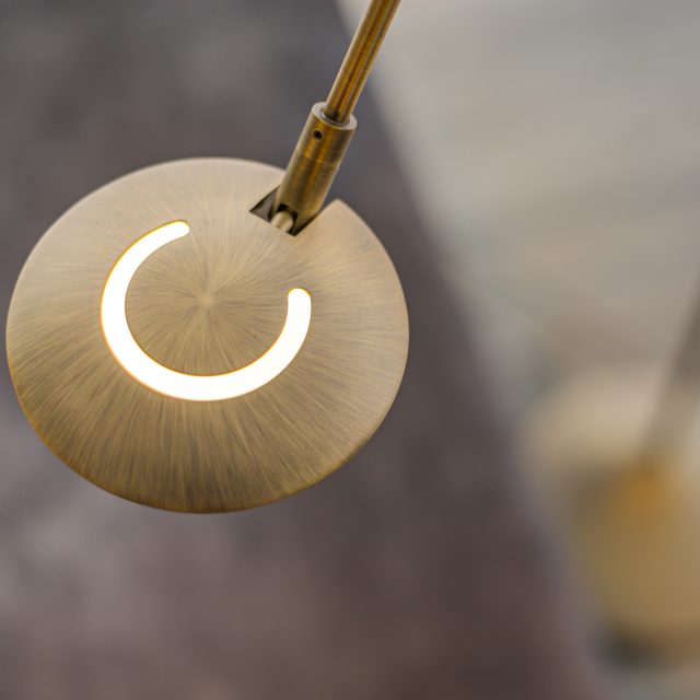 Vloerlamp Zodiac LED | 1 lichts | Brons, Bruin, Wit