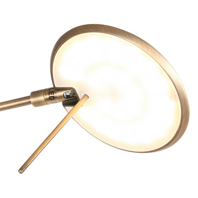 Vloerlamp Zodiac LED | 1 lichts | Brons, Bruin, Wit