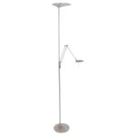 Vloerlamp Zodiac LED | 2 lichts | Zilver, Grijs, Wit