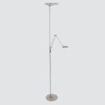 Vloerlamp Zodiac LED | 2 lichts | Zilver, Grijs, Wit